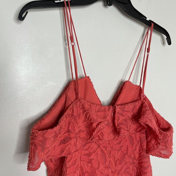 C/MEO Collective Dress Women Large Mini Red Strappy Ruffle More to Give - Picture 8 of 9
